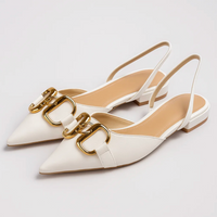 Novara | Spitze Sandalen – Weiß