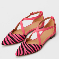 Zebra Chic Ballerina – Rosa/Schwarz