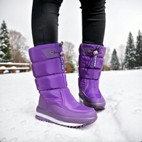 Sofie™ - Rutschfeste und Wasserdichte Schneestiefel aus Kunstfell – Lila