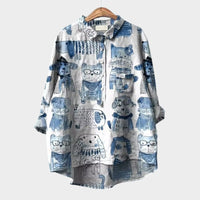 Hannelore | Oversize-Bluse mit fröhlichem Komfort – Muster 9