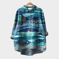Gislawen | Oversize-Bluse für sonnigen Komfort – Muster 4
