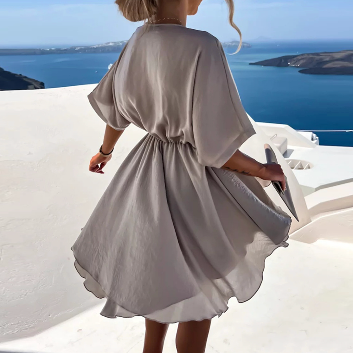 Lindsay - Sexy V-Ausschnitt Kleid