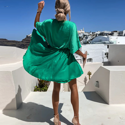 Lindsay - Sexy V-Ausschnitt Kleid