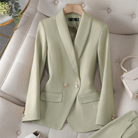 Damen Set | Taillierter Blazer und passende Hose – Mint