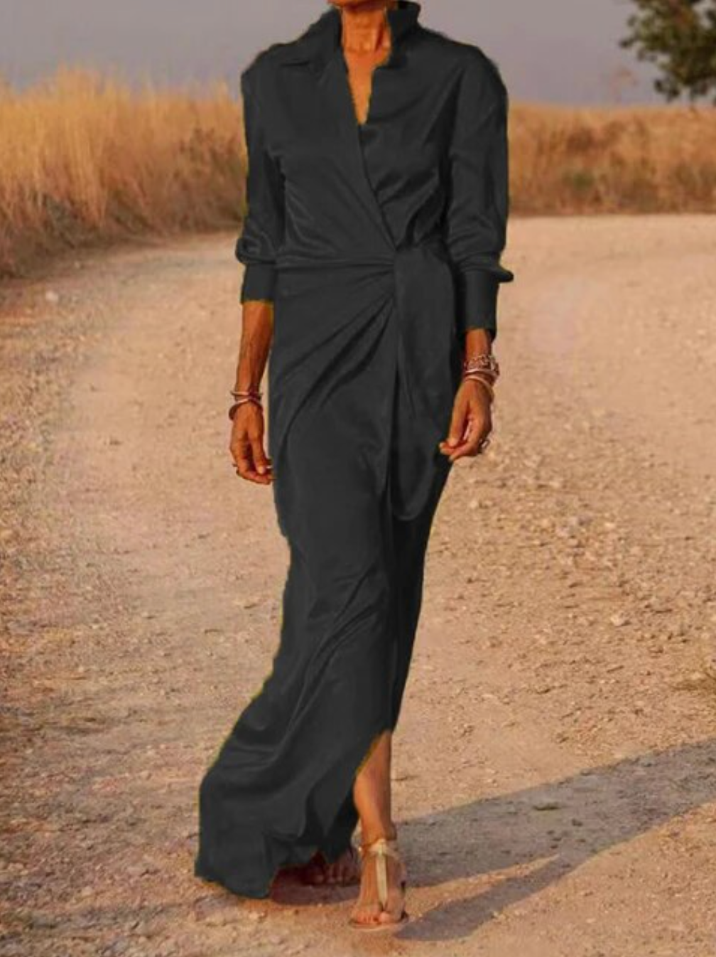 Octavia - V-Ausschnitt Maxikleid