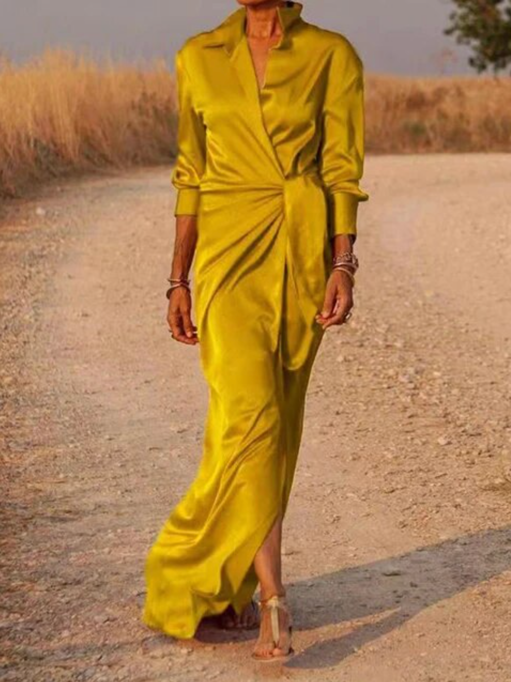 Octavia - V-Ausschnitt Maxikleid