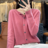 Anna | Kaschmir-Merinowolle Cardigans – Rosa