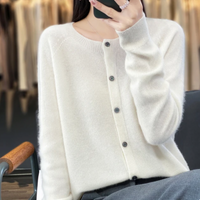 Anna | Kaschmir-Merinowolle Cardigans – Weiß