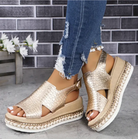 Felicity | Konturiertes Fußbett Leicht Sandalen – Gold