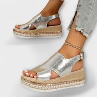 Helma - Damen Sandalen – Silber