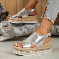 Felicity | Konturiertes Fußbett Leicht Sandalen – Zilver