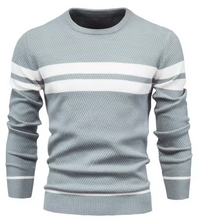 Polikarp - Eleganter Pullover – Hellgrau
