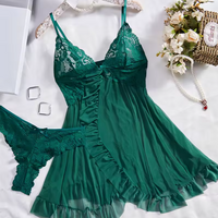 NATALIA | Verführerisches Spitzen-Set – Grün