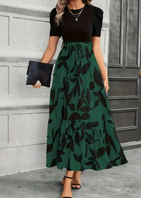 Astrid - Elegantes Maxikleid – Grün