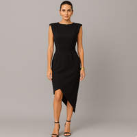 Lianne | Elegantes Freizeitkleid – Schwarz