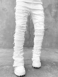 Sebastian | Schlanke Chino Hose – Weiß