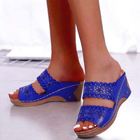 Sandaletten für Damen – Trendige orthopädische Sommerschuhe für den Sommer – Blau