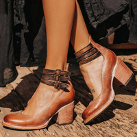 Sommerliche Pumps mit Blockabsatz – Vintage Mary Jane Schuhe für Hochzeit – Dunkelbraun