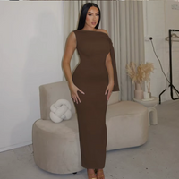 Helena | Ärmelloses Maxikleid – Braun