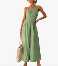 Belina – Der Jumpsuit für pure Sommer-Leichtigkeit & feminine Eleganz – Feder