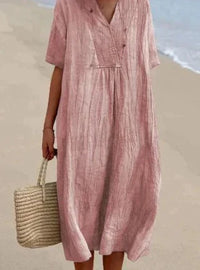 Leinenkleid – Rosa