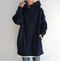 Hoodie Damen Oversize Kapuzenpullover | Lässig & Bequem – Navy blau