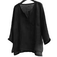Bianca - Hørbluse - Sommer Chic – Schwarz