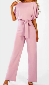 Giselle - Eleganter Freizeit-Jumpsuit – Rosa