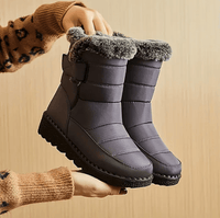 Damen-Winterstiefeletten | Rutschfest – Grau