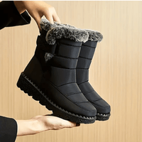 Damen-Winterstiefeletten | Rutschfest – Schwarz