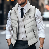 Herren Winter Steppweste | Mit Reißverschluss – Grau