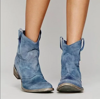 | Cowboy-Stiefeletten für Damen – Blau