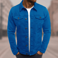 Christof™ - Exklusive Jeansjacke – Hellblau