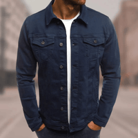 Christof™ - Exklusive Jeansjacke – Dunkelblau