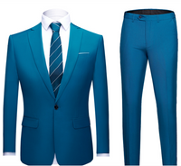 Herren Zweiteiler Set | Hochzeitsgast Anzug – Hellblau