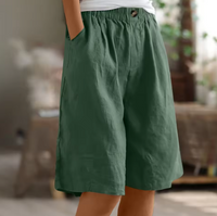 Carmella – Lockere Shorts für die Freizeit – Grün