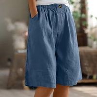 Carmella – Lockere Shorts für die Freizeit – Blau