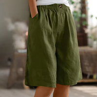 Nora | Sommer-Shorts – Oliv