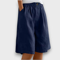 Lerine – Relaxed Shorts mit natürlichem Komfort – Marine