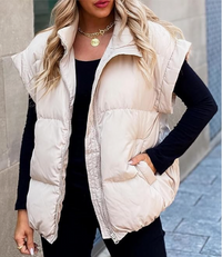 Modische Weste für Damen | Lässig – Beige