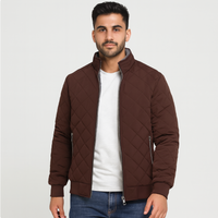 Tobias | Gesteppte Winterjacke für Herren – Dunkelrot