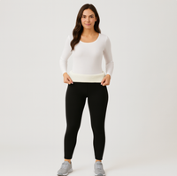 Selora | Kuschelige Thermo-Leggings mit Sherpa-Futter für Damen – Schwarz