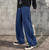 Herren-Jeans mit weiter silhouette | urbaner freizeitstil – Dunkelblau