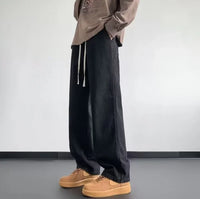 Herren-Jeans mit weiter silhouette | urbaner freizeitstil – Schwarz