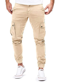 ABE - Lässige sportliche Cargo-Hose – Beige