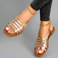 Adele | Handgefertigte Gladiatorensandalen in Premium-Qualität – Weiß