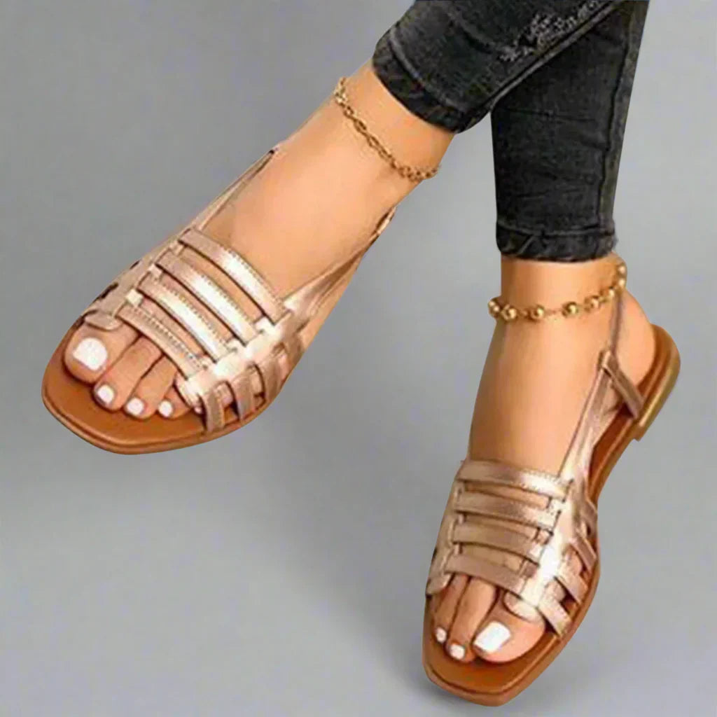 Adele | Handgefertigte Gladiatorensandalen in Premium-Qualität