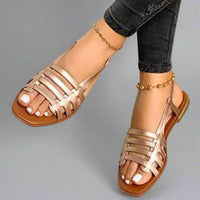Adele | Handgefertigte Gladiator-Sandalen aus hochwertigem Material – Gold