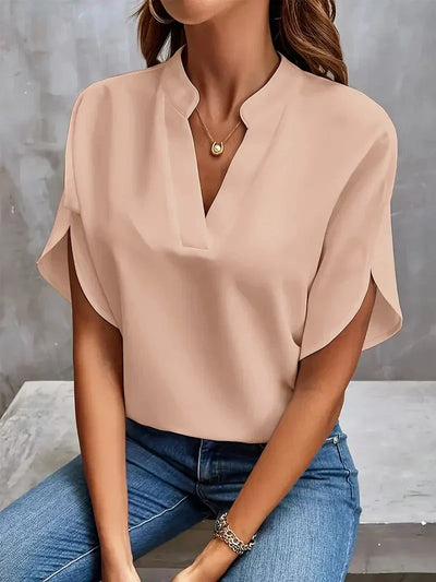 Bluse für Damen - Sommerliche Oberteile mit kurzen Ärmeln für heiße Tage