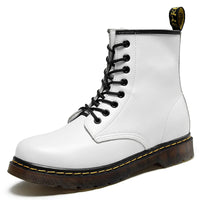 Herren Klassisch Knöchel Stiefel | Flach – Weiß
